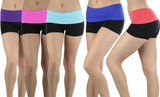 4-pack de shorts pour femmes pour la course à pied, fitness et gym